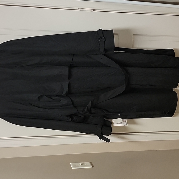 New Men size 52 all-weather coat black with lining - Picture 4 of 8